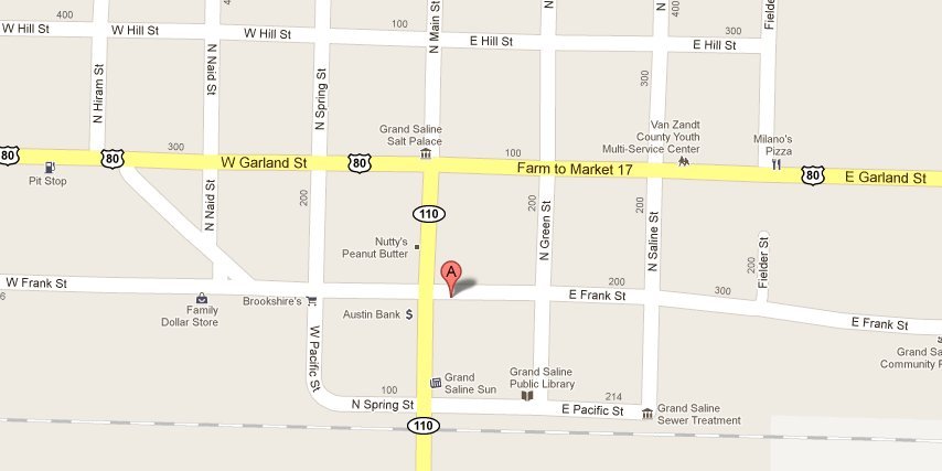 Grand Saline Map